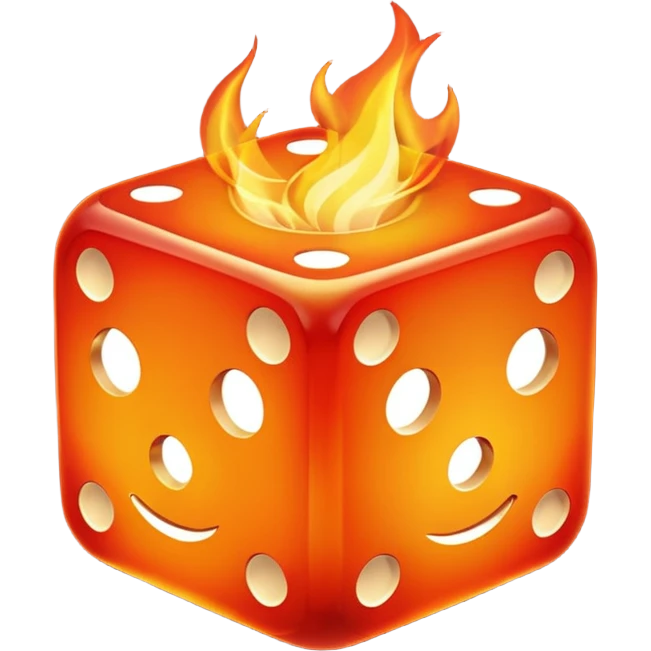 fire dice mitical emoji