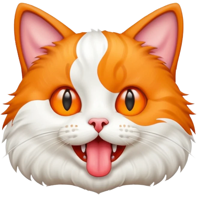silly cat with tongue out emoji