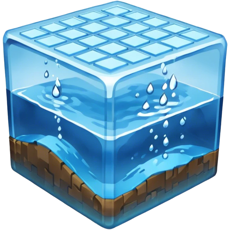 Minecraft water block emoji