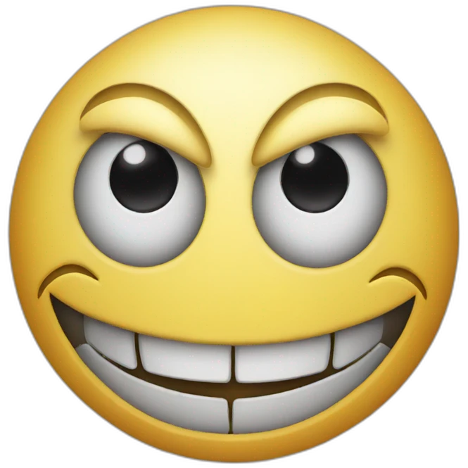 Evil smiley emoji