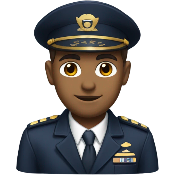 man with pilot emoji