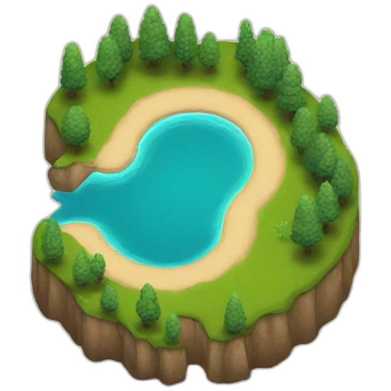 lake shaped like a horseshoe emoji