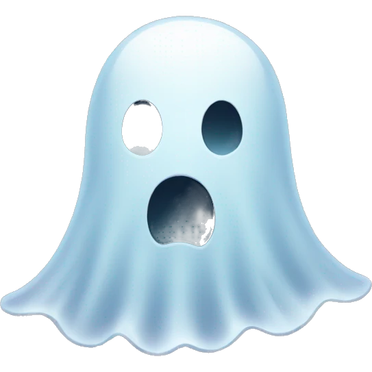 ghost emoji using phone emoji