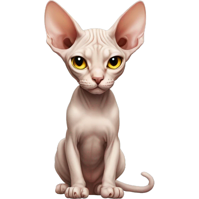 Cat sphynx emoji