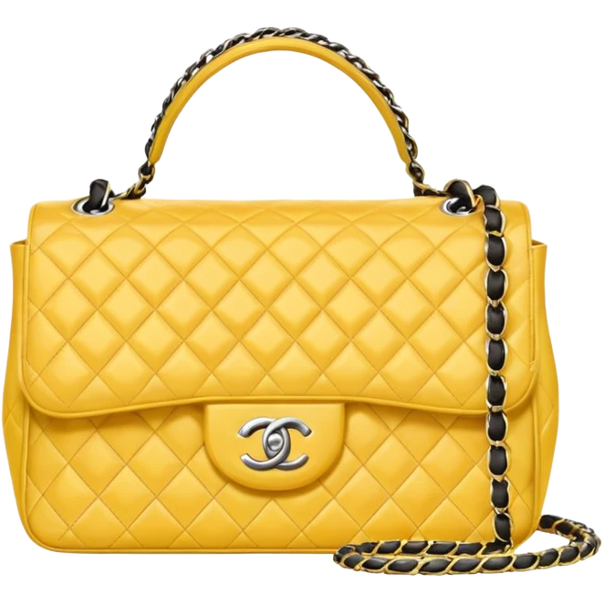 chanel butter yellow bag emoji