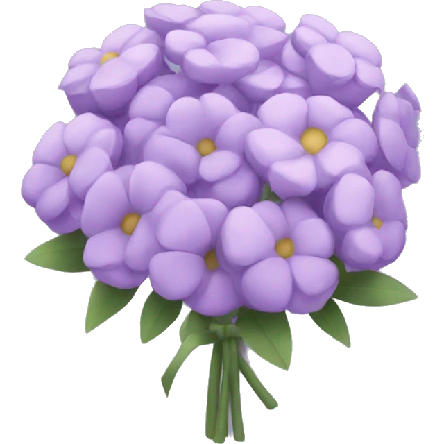 Pastel purple bouqet emoji