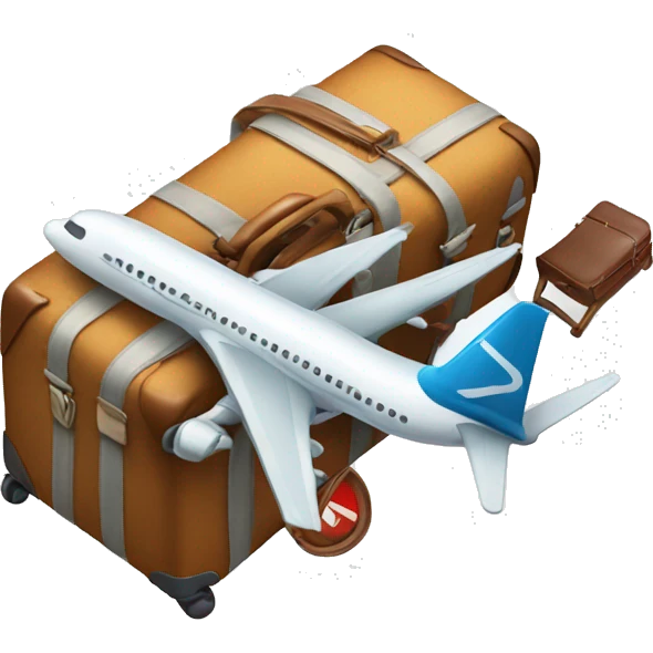 plane and suitcase emoji