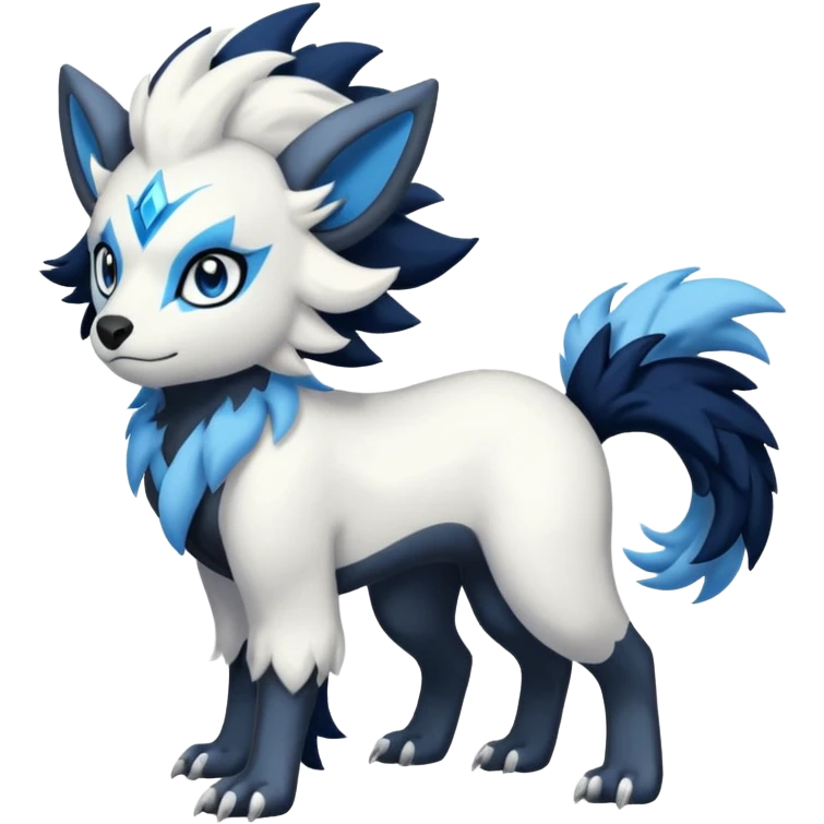 Luxio-Absol-Luxray-fusion (full body) emoji
