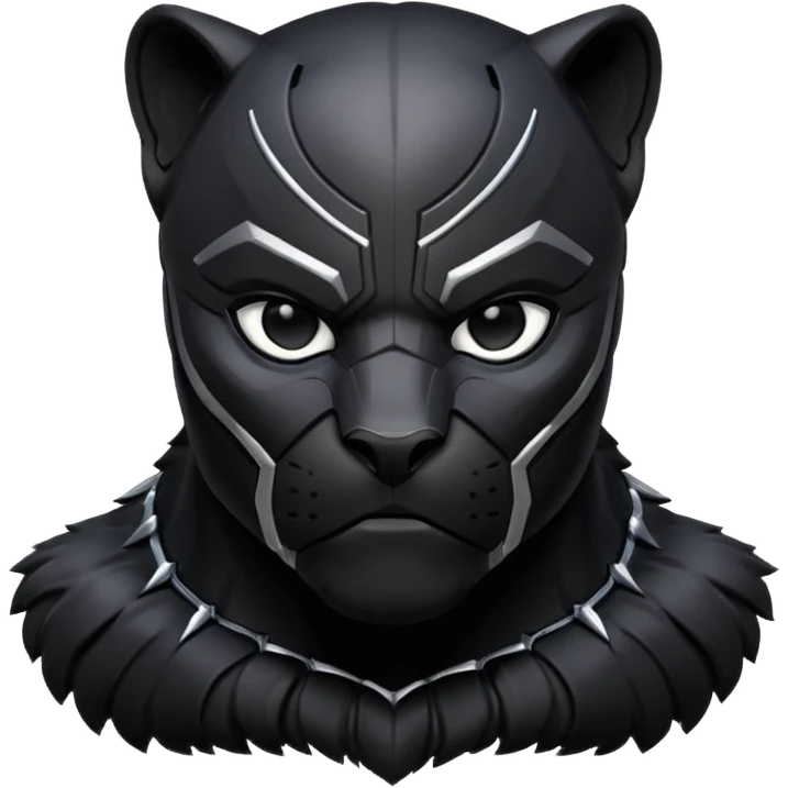black panther face emoji