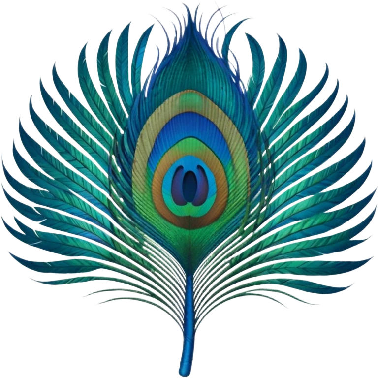 Peacock feather emoji
