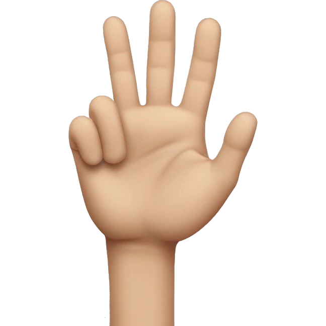 emoji of a hand that looks like it is pinching the cheek emoji