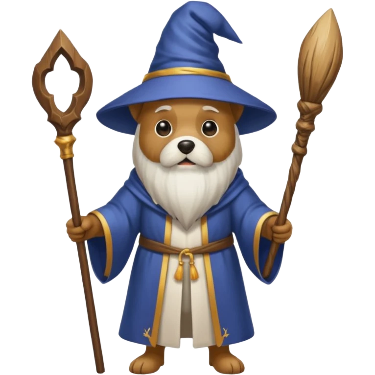 Dog wizard emoji