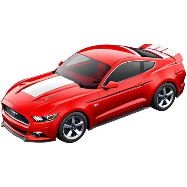 Ford Mustang sports car emoji