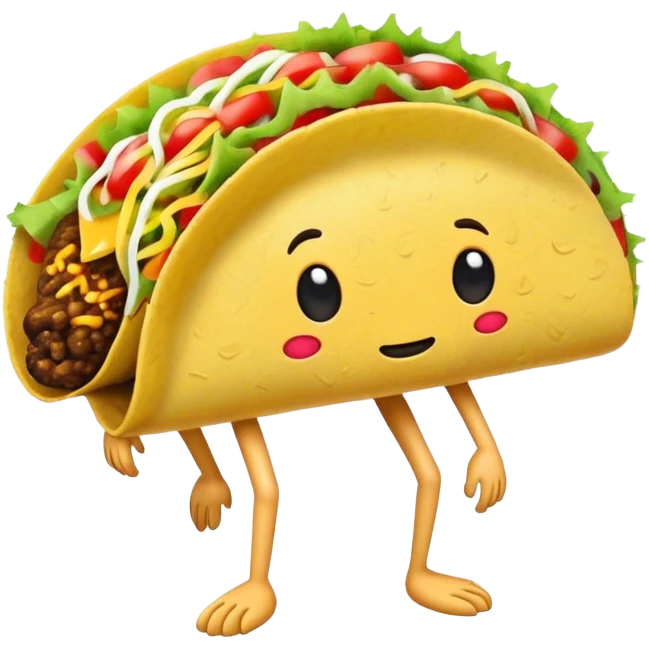 taco with legs emoji