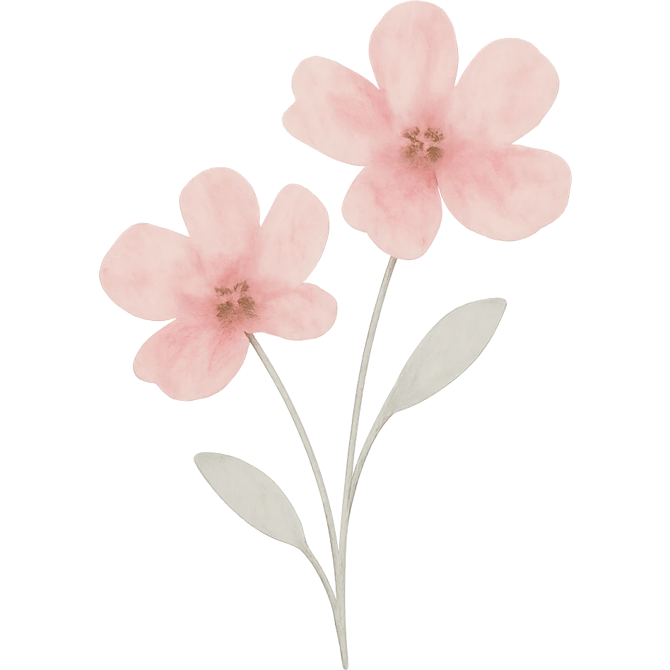 pink flowers emoji