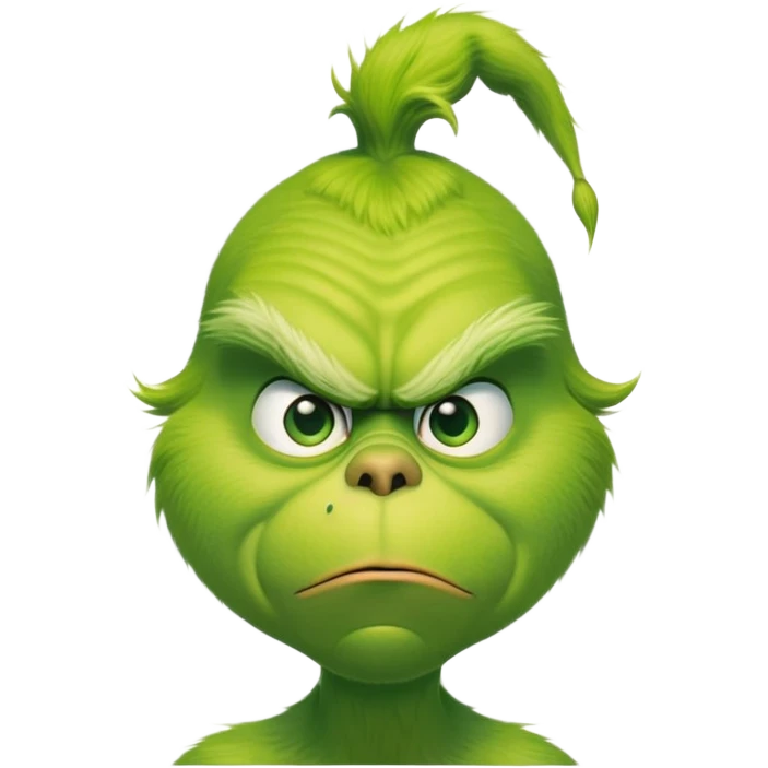 The grinch shaking  emoji