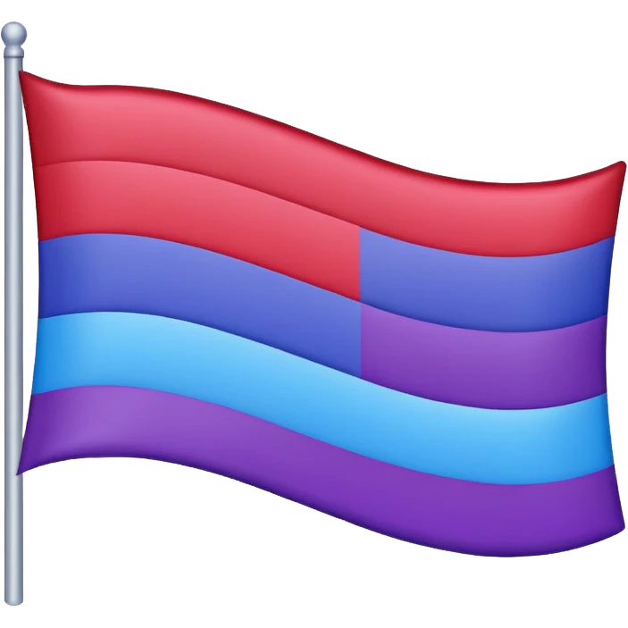 flag with these 3 colors 🟥🟪🟦 emoji