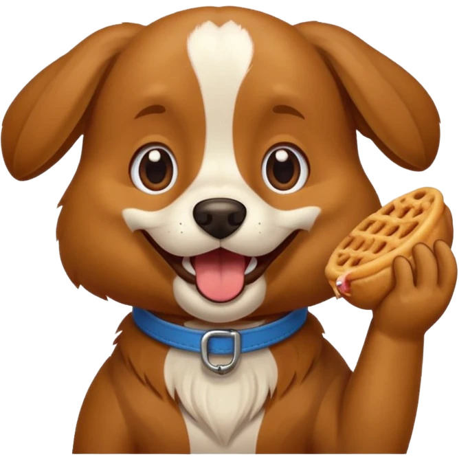 Dog eating emoji