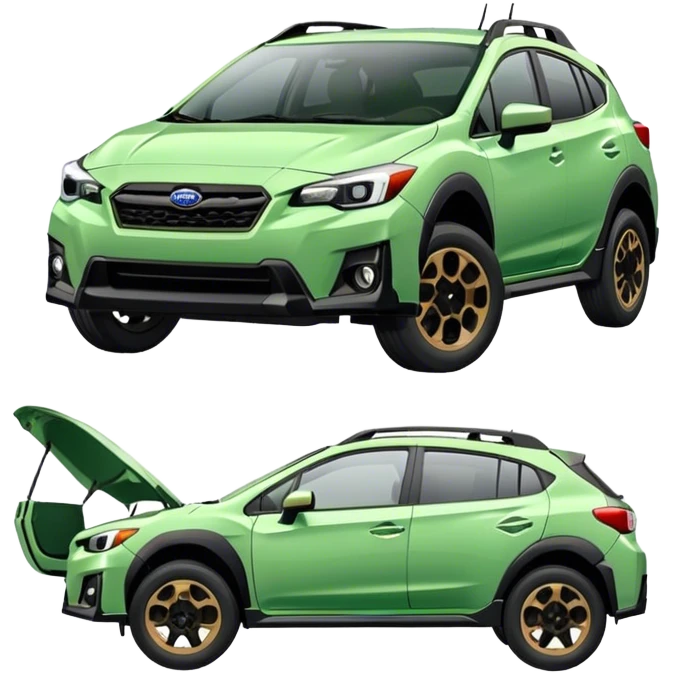 2024 alpine green subaru crosstrek emoji