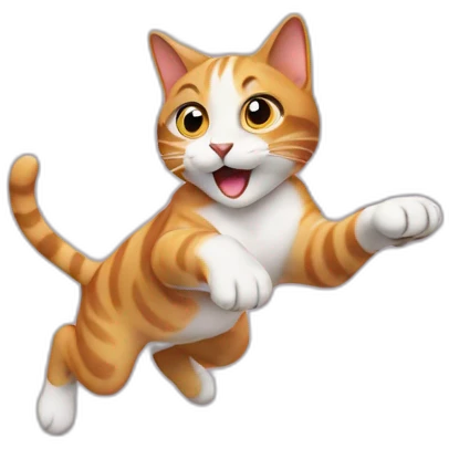 cat jumping emoji