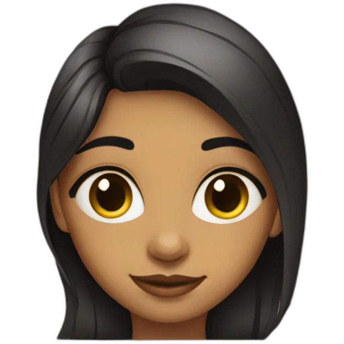 Beautiful Indian teen girl emoji