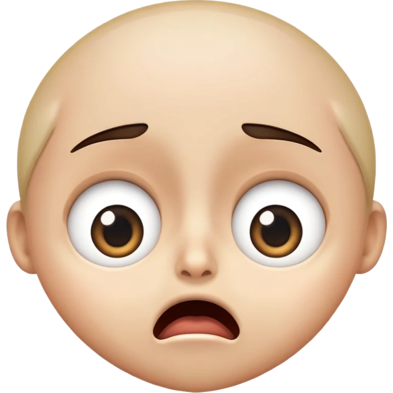shocked face with wide open eyes and open mouth emoji