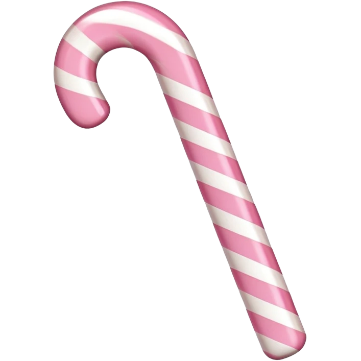 light pink candy cane emoji