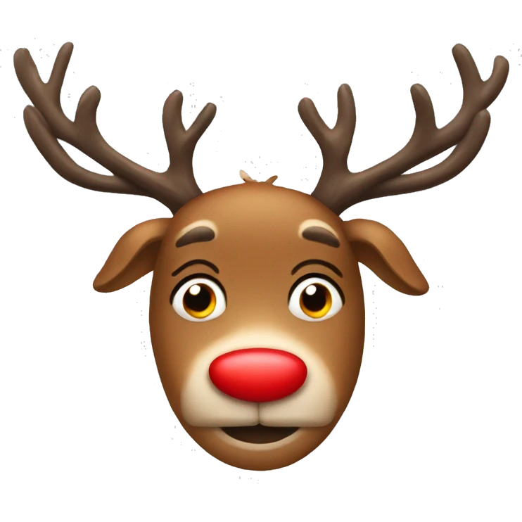 Red Nosed Reindeer emoji