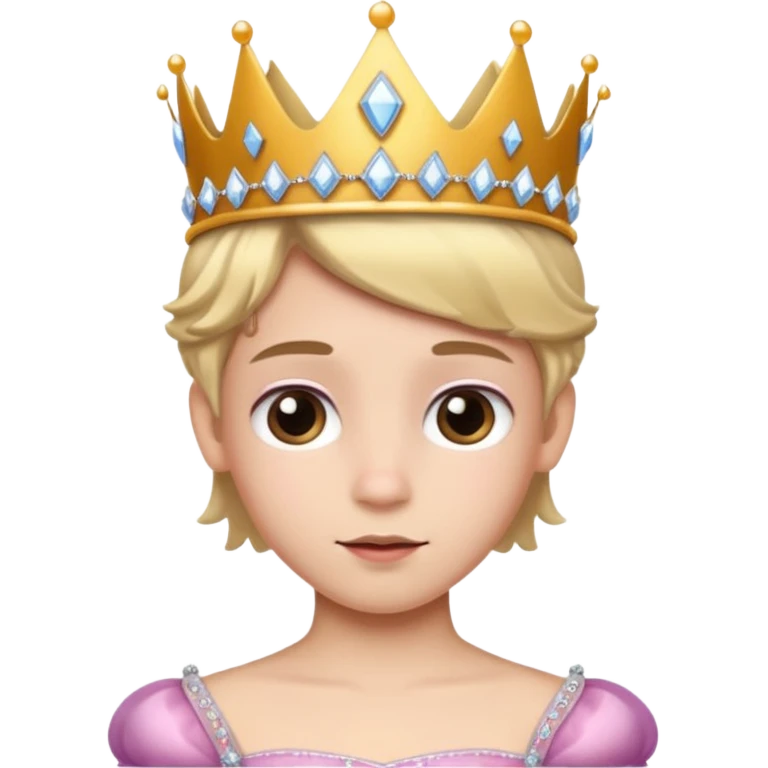 The boy is getting a princess makeover emoji