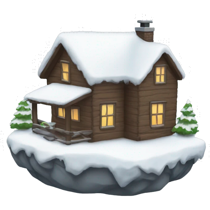 winter house emoji