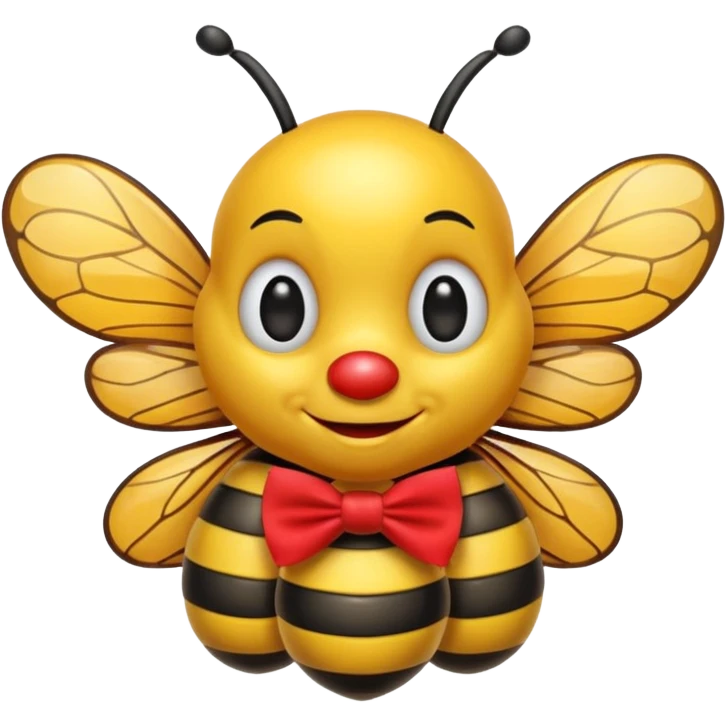 A clown bee emoji