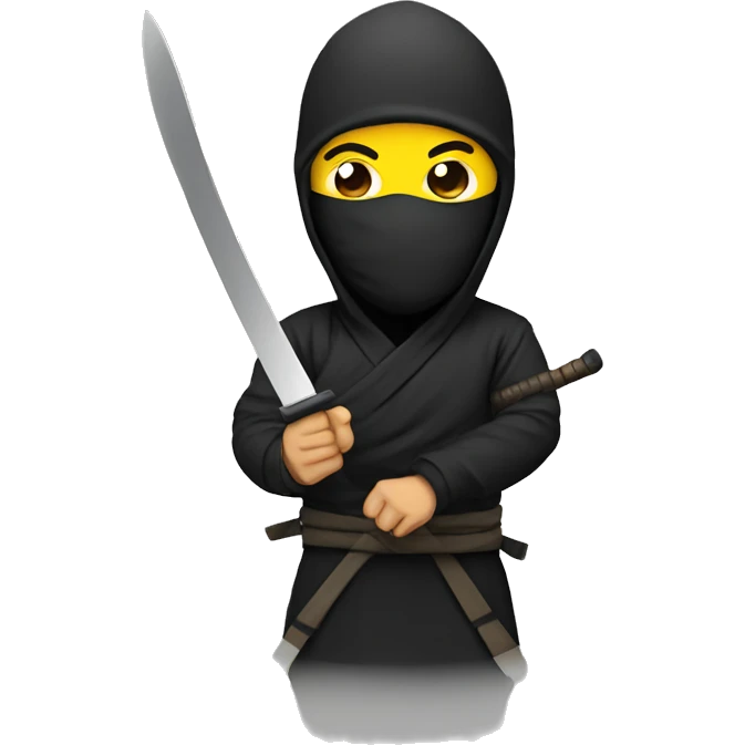 Ninja with knife emoji