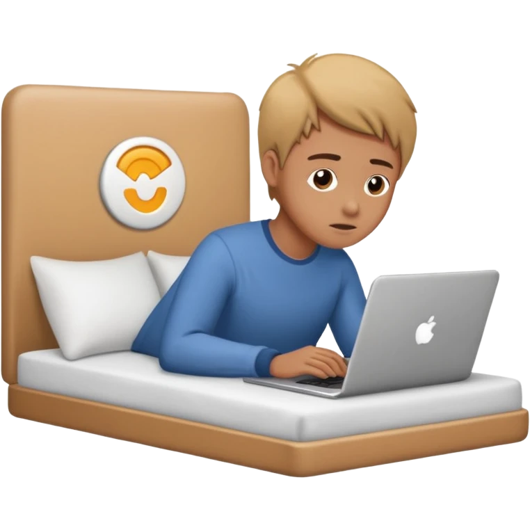 work from bed emoji