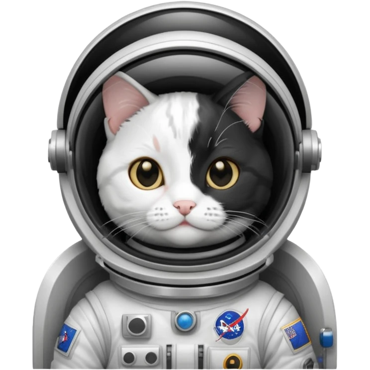tuxedo cat Astronaut emoji