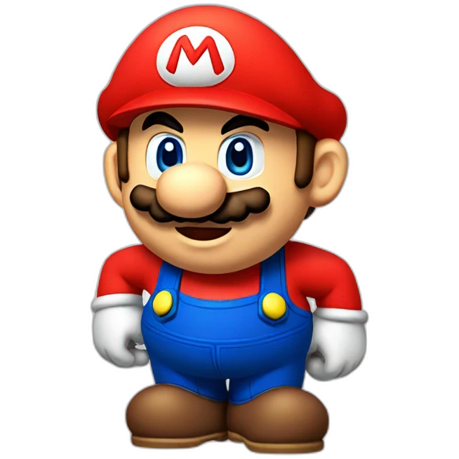 Mario as a apple emoji