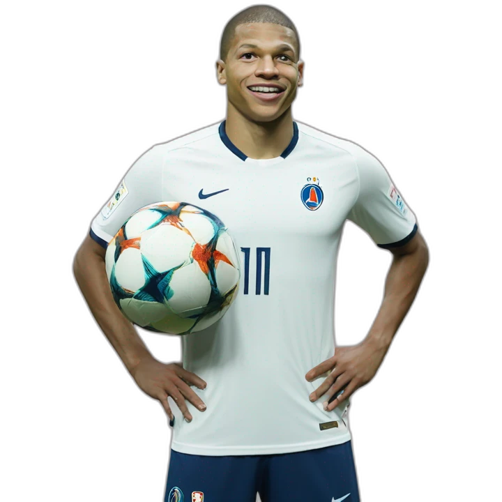 Mbappé-avec un ballon emoji