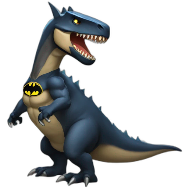 Batman dinosaure emoji