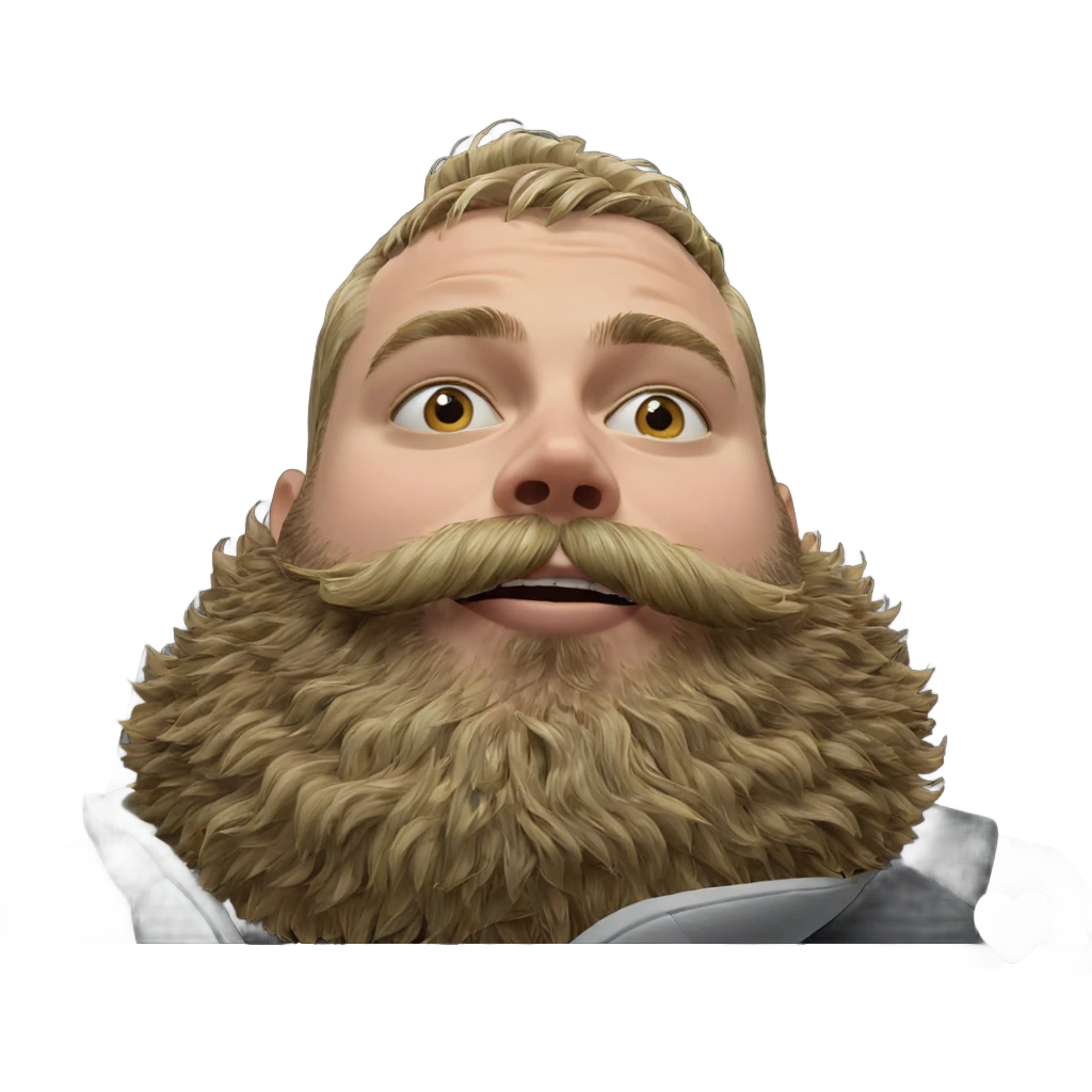 blonde boy with beard meme emoji