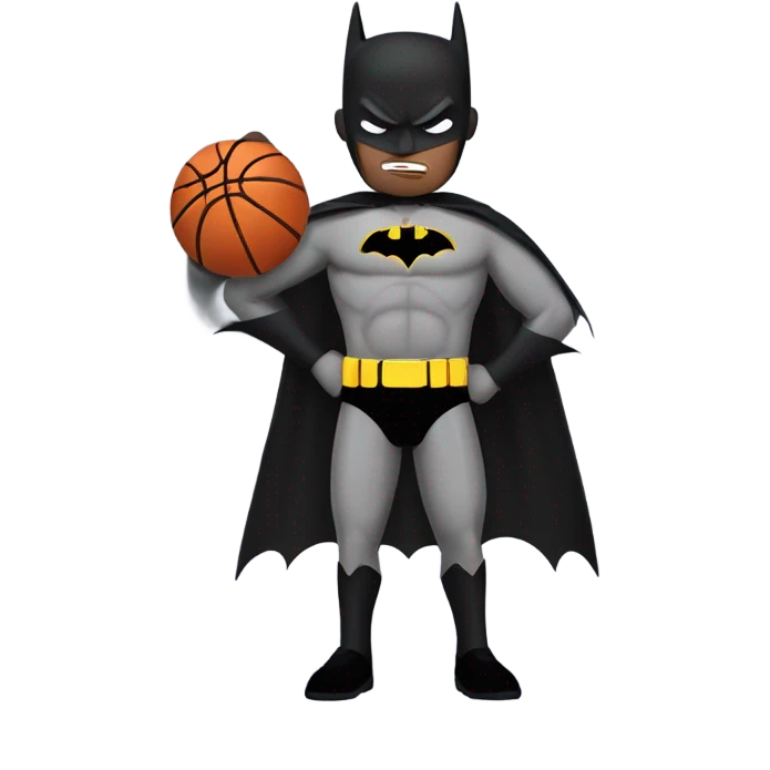 Batman playing basketball  emoji