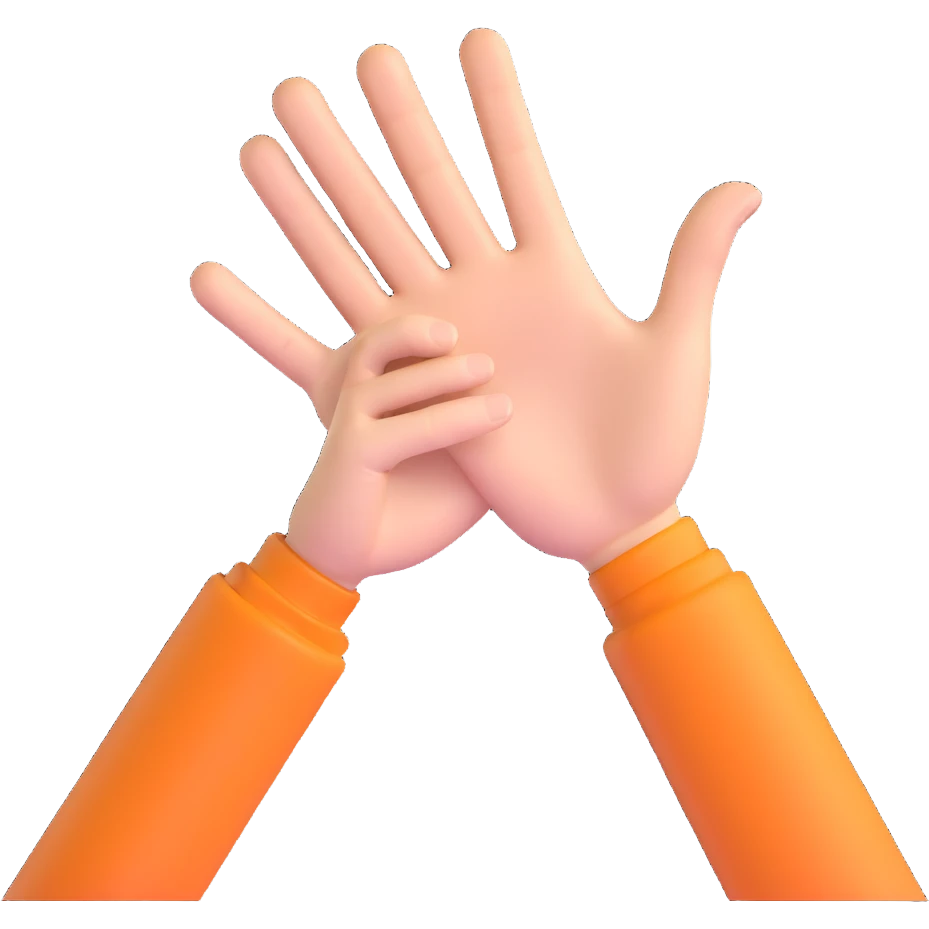 hand waving emoji
