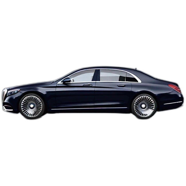 Mercedes maybach 2022 two color profile view emoji