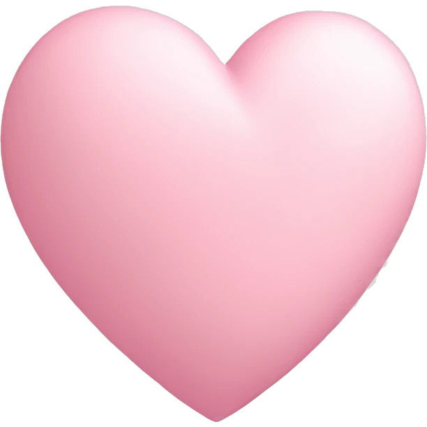 Pastel pink heart emoji
