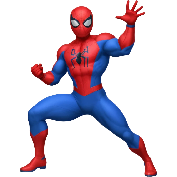 Web-Slinger hero but cartoon emoji