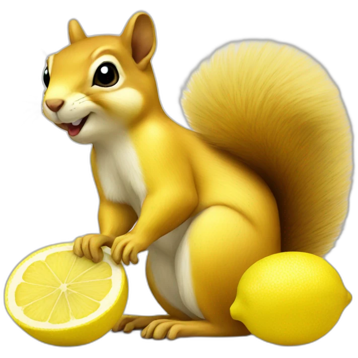 Lemon squirrel emoji