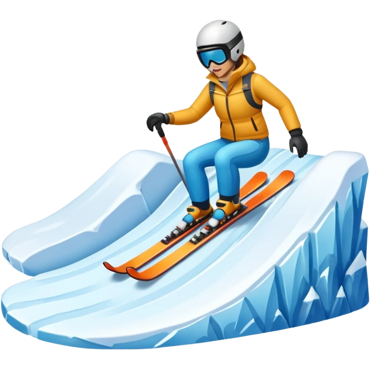 Ski resort kicker emoji