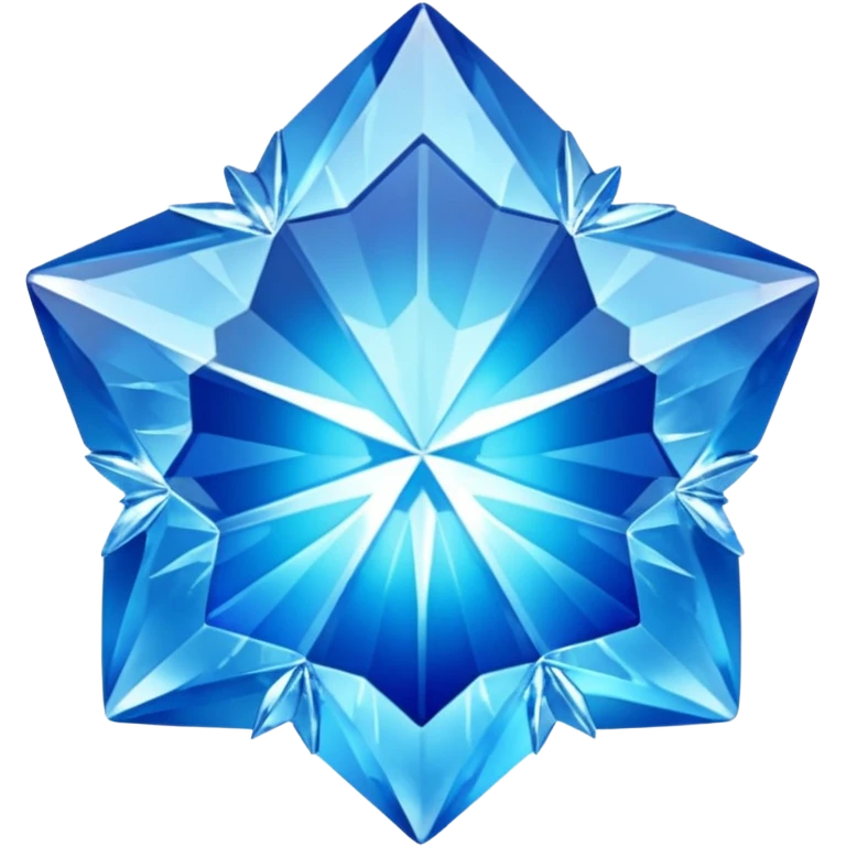 Blue Gem with an Ice Flake Inside emoji