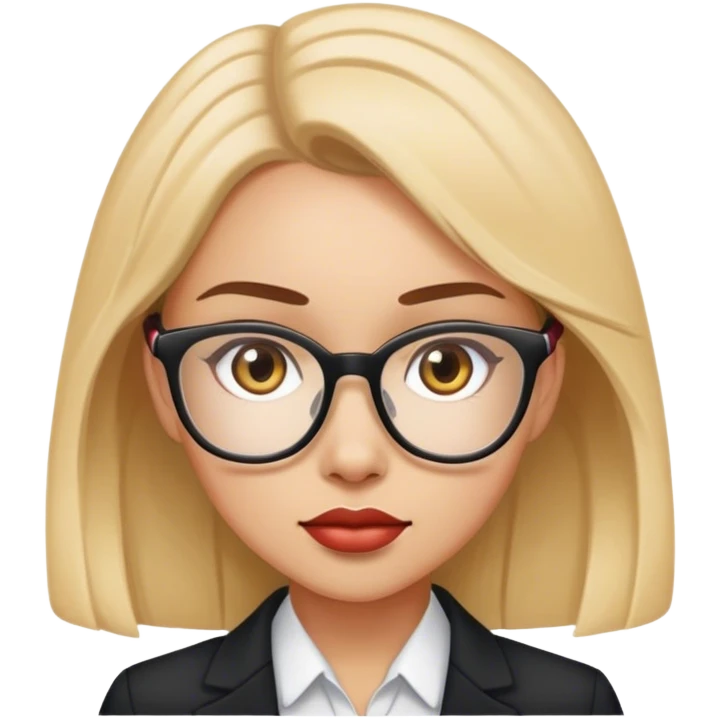business girl remain everything but add eyeglass emoji