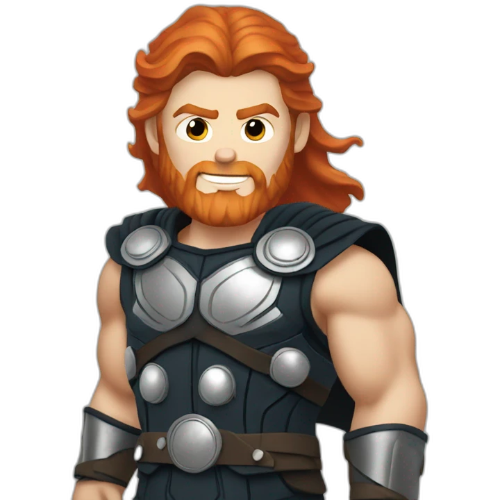 thor with red hair emoji