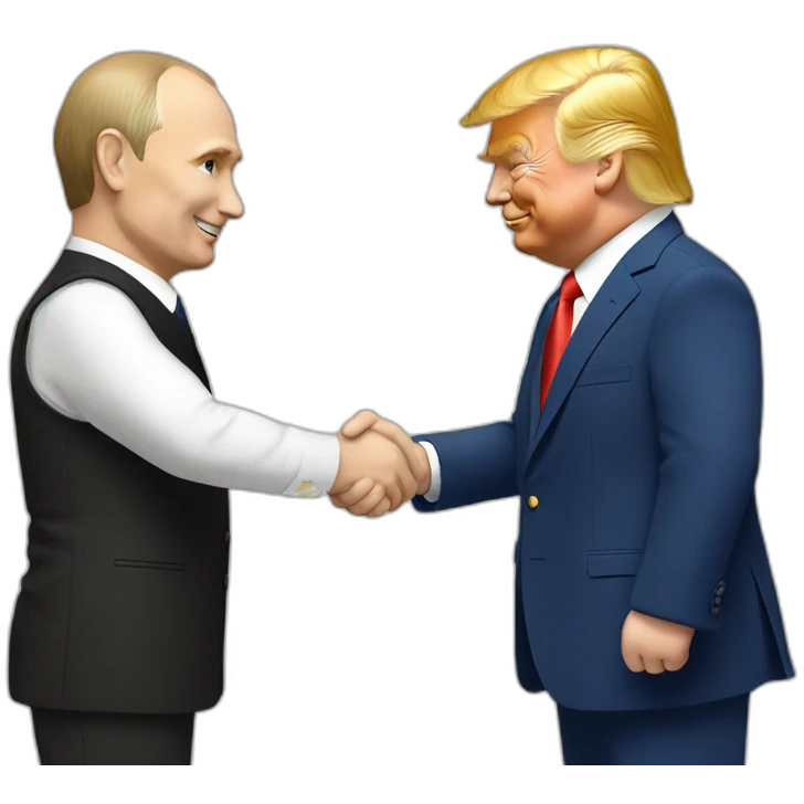 trump and putin handshake emoji