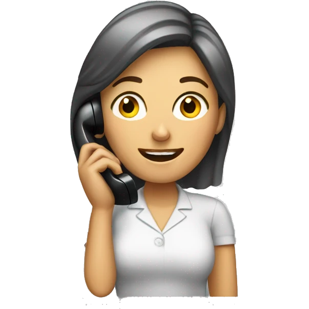 Woman talking on phone emoji